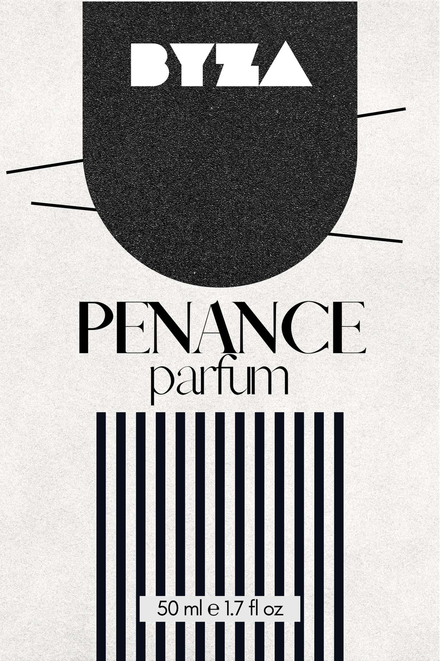 BYZA Penance perfume label, fragrance inspired by Valentino Sogno In Rosso