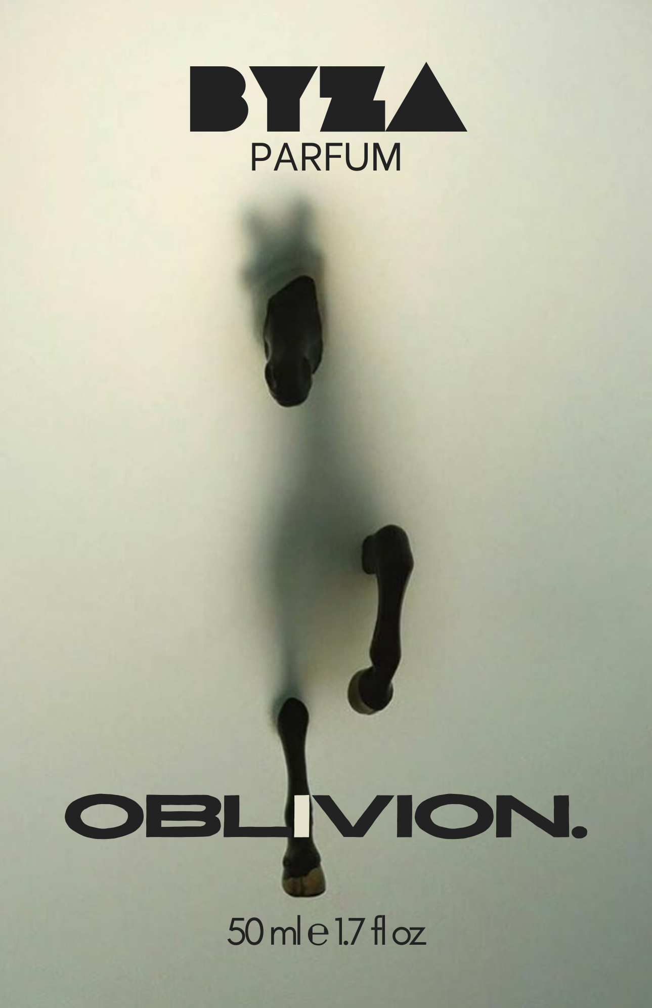 BYZA Oblivion perfume label, fragrance inspired by Kilian Straight To Heaven