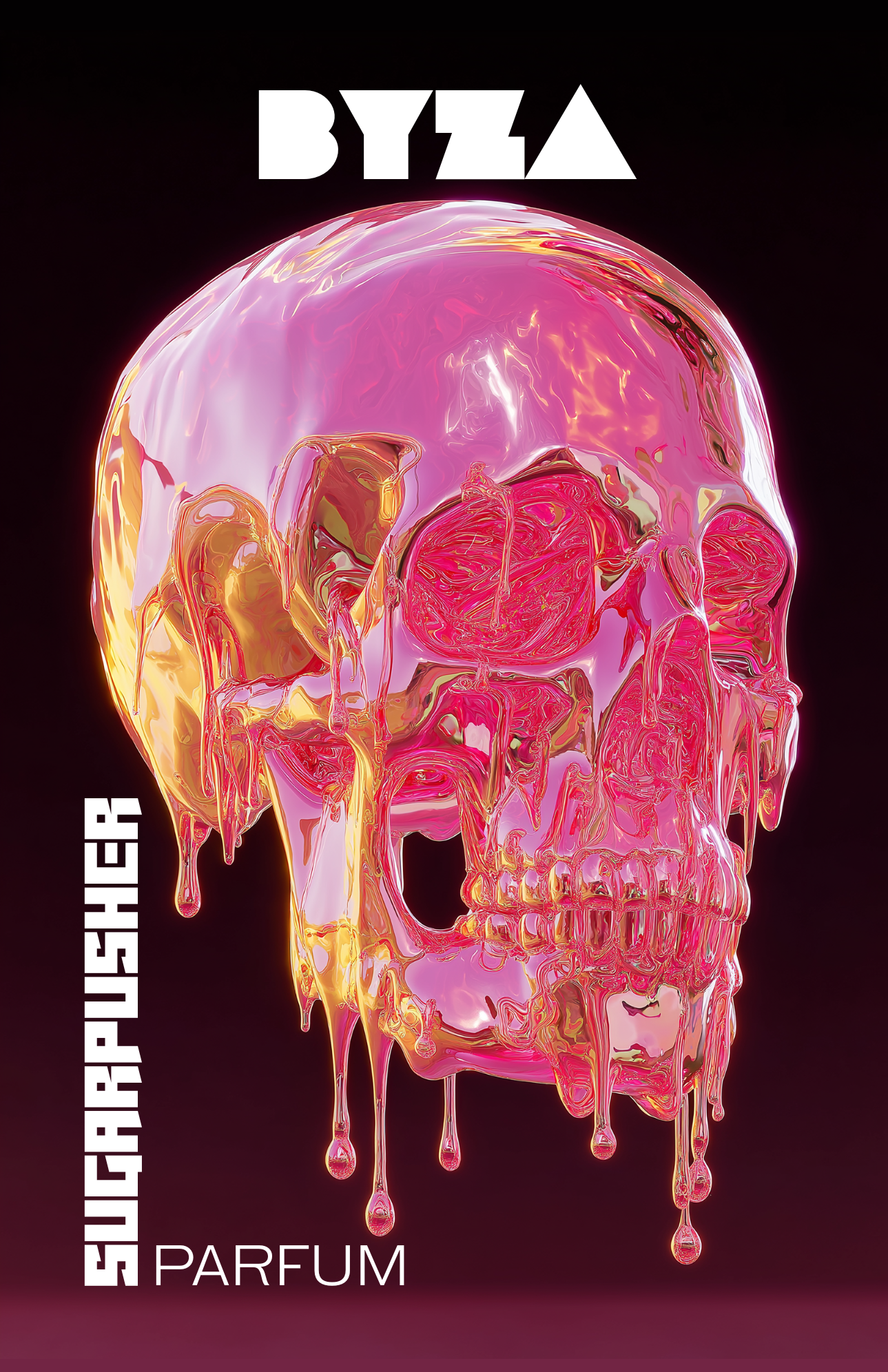 BYZA Sugarpusher perfume label, fragrance inspired by Kayali Vanilla Candy Rock Sugar | 42