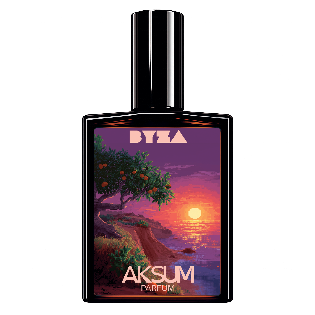 BYZA Aksum parfum bottle, fragrance inspired by Byredo Bal d'Afrique