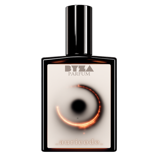 BYZA Auricode parfum bottle, fragrance inspired by Montale Paris Arabians Tonka