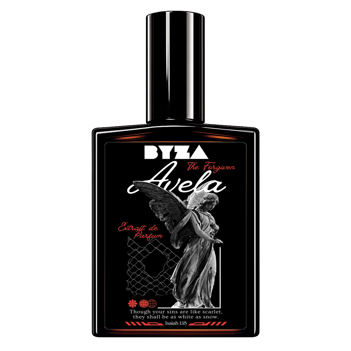 BYZA Avela parfum bottle, fragrance inspired by Orlov De Young Red