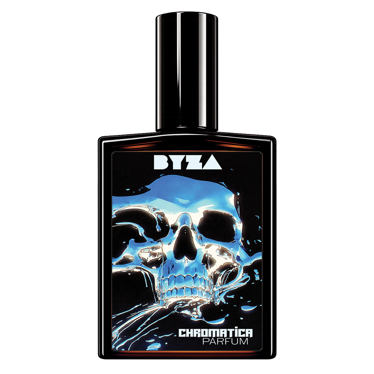BYZA Chromatica parfum bottle, fragrance inspired by Creed Silver Mountain Water