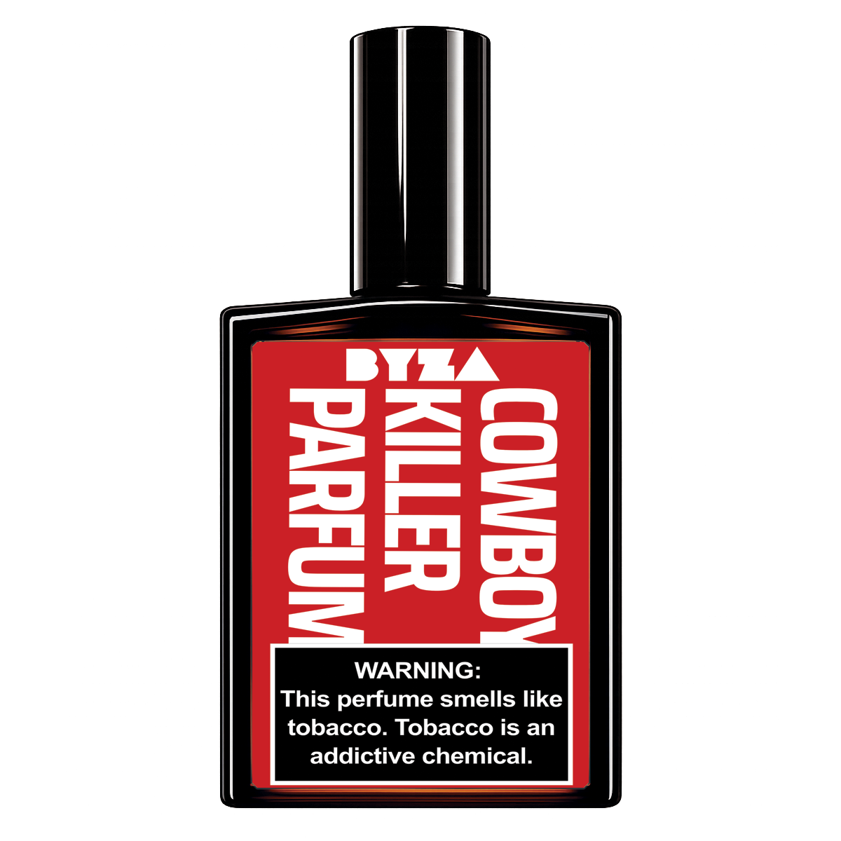 BYZA Cowboy Killer parfum bottle, fragrance inspired by Mancera Red Tobacco