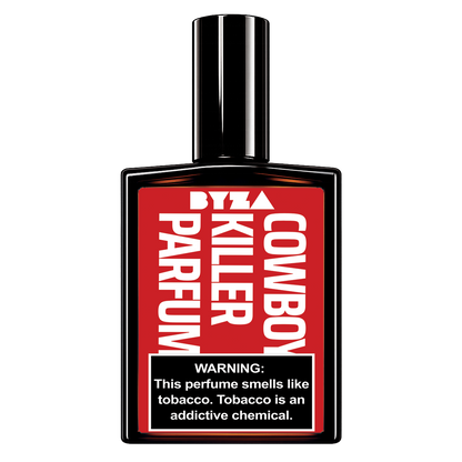 BYZA Cowboy Killer parfum bottle, fragrance inspired by Mancera Red Tobacco