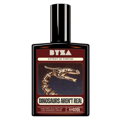 Dinosaurs Aren't Real by BYZA perfume — smells like Penhaligon The World According to Arthur