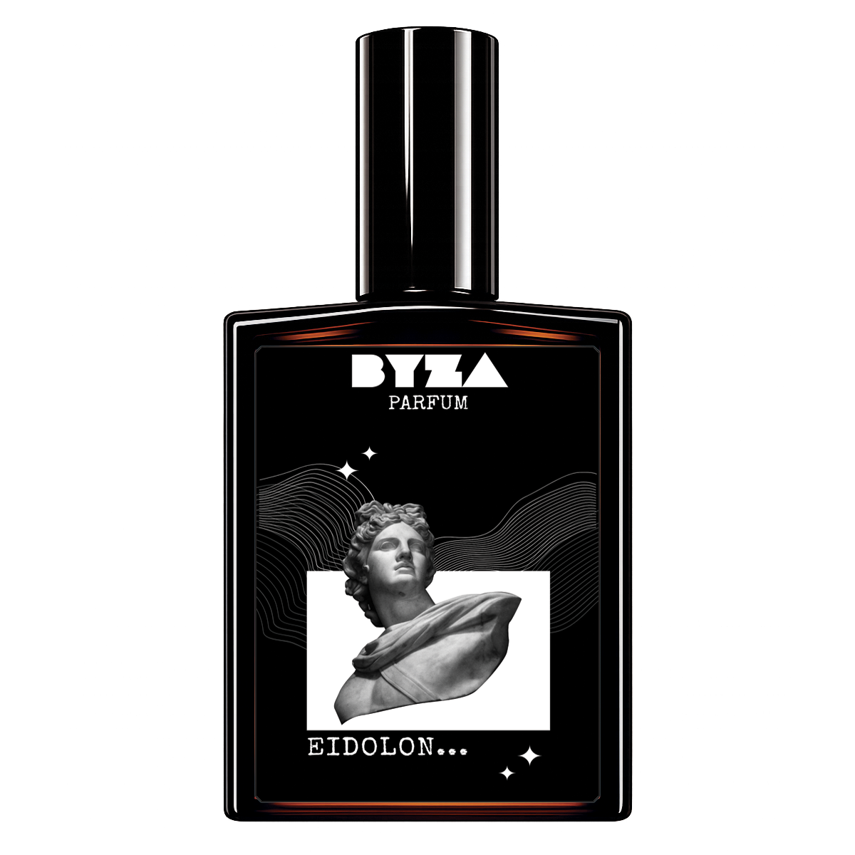 BYZA Eidolon parfum bottle, fragrance inspired by Amouage Purpose 50