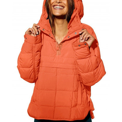 Puffer Hoodie Pullover Jacket