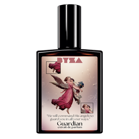 BYZA Guardian parfum bottle, fragrance inspired by Burberry Goddess