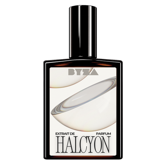 BYZA Halcyon parfum bottle, fragrance inspired by Dior Vanilla Diorama