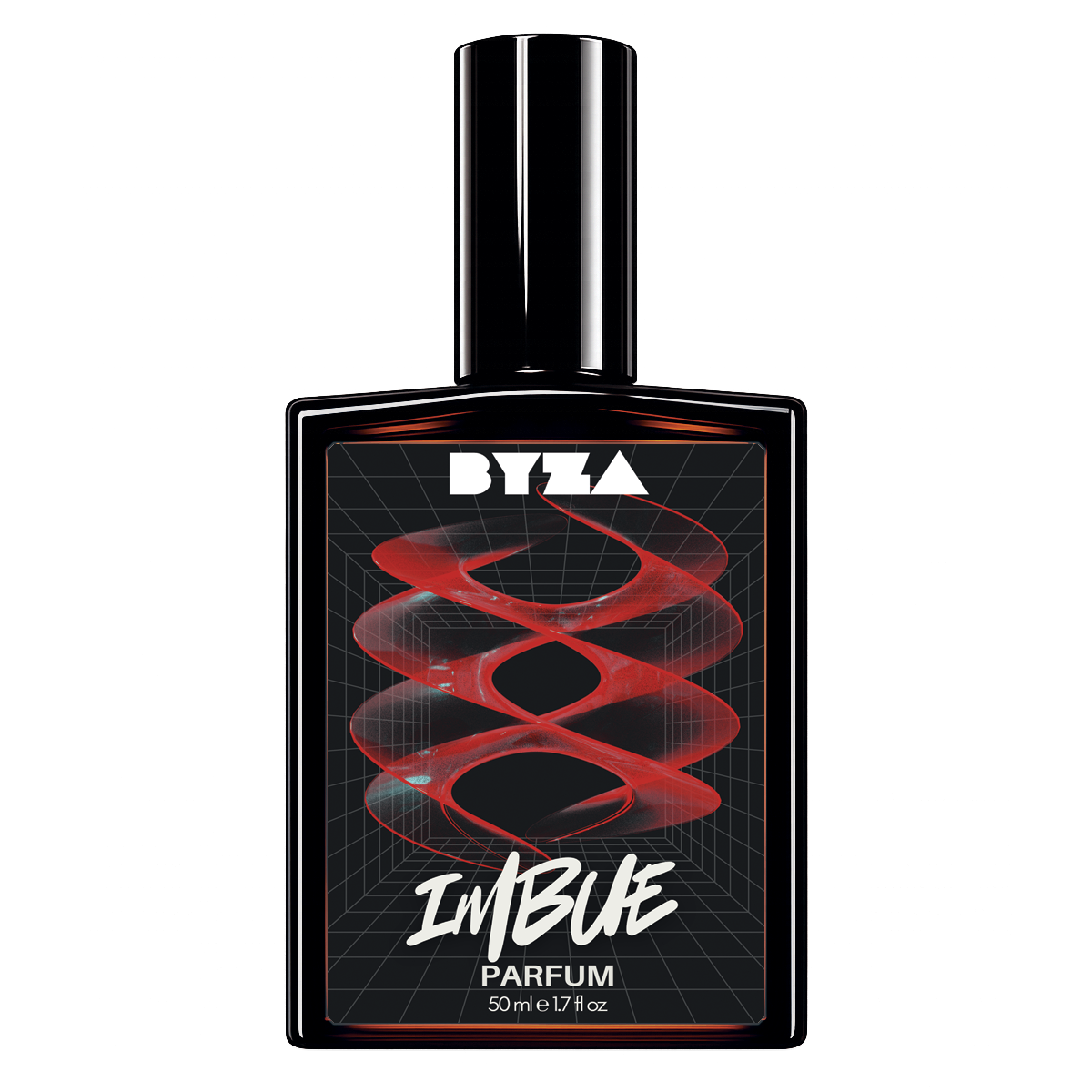 BYZA Imbue parfum bottle, fragrance inspired by Stephanie Humbert Lucas 777 God of Fire