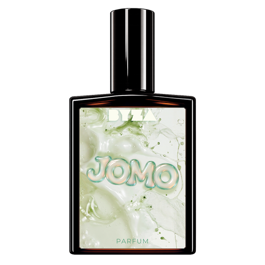 JOMO by BYZA parfum. Smells like Obvious Milk and Matcha EDP.