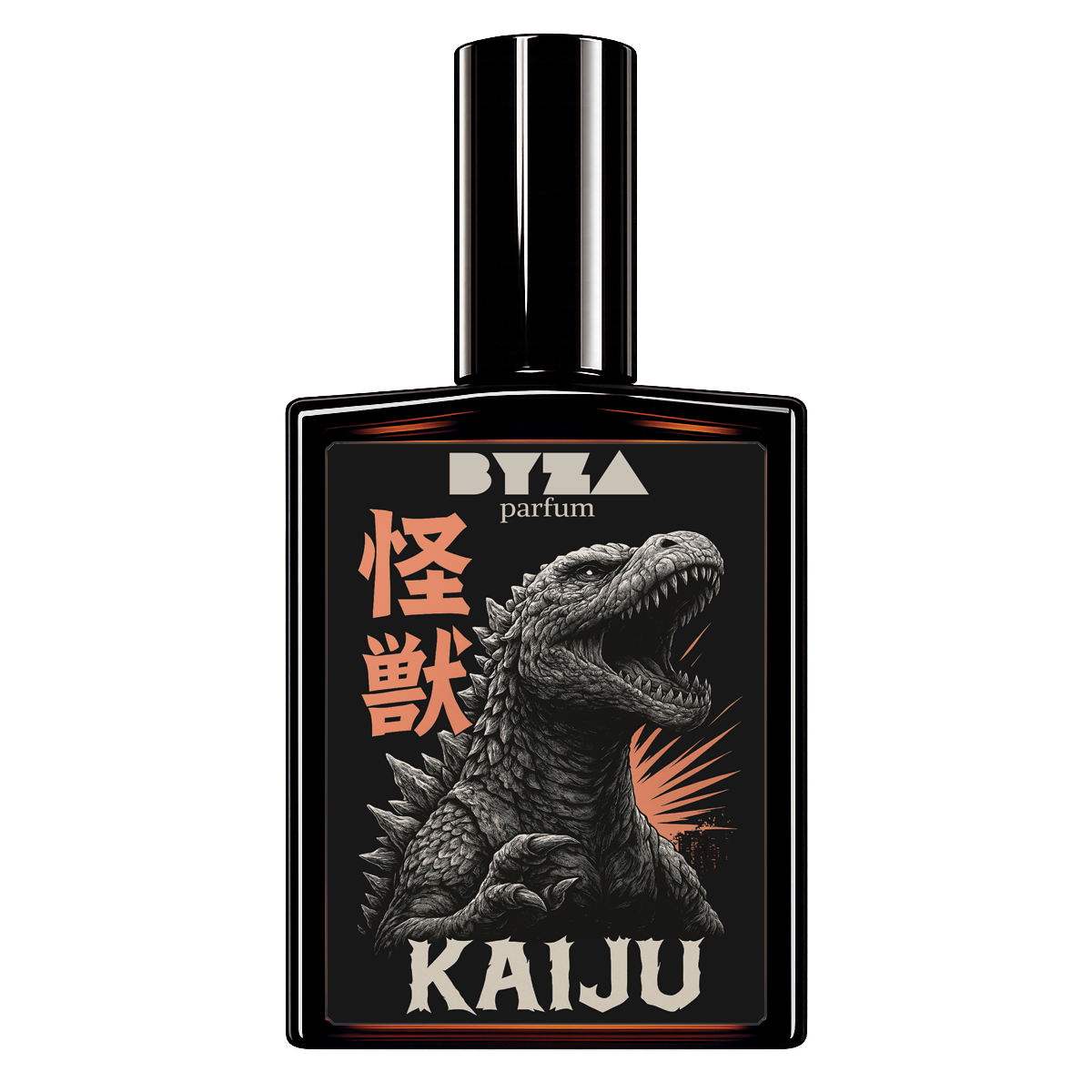 BYZA Kaiju parfum bottle, fragrance inspired by Xerjoff Mefisto
