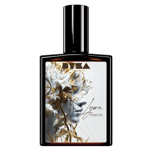 BYZA Lyora parfum bottle, fragrance inspired by Hermes Barenia