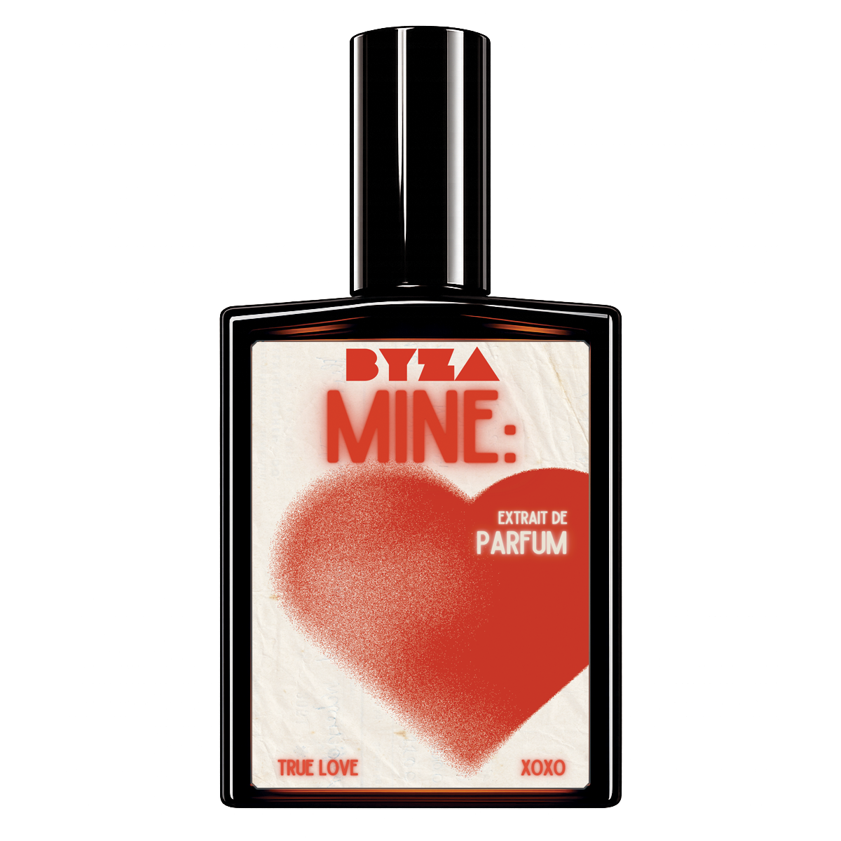 BYZA Mine parfum bottle, fragrance inspired by BORNTOSTANDOUT Candy Dust