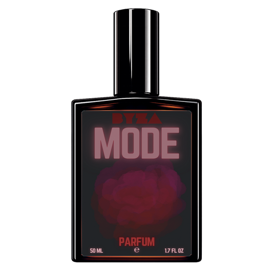 BYZA Mode parfum bottle, fragrance inspired by MFK Oud Satin Mood