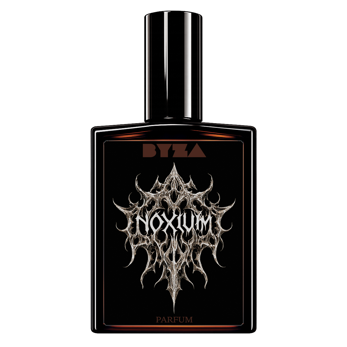 BYZA Noxium parfum bottle, fragrance inspired by Carolina Herrera Bad Boy Elixir