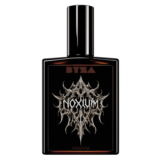 BYZA Noxium parfum bottle, fragrance inspired by Carolina Herrera Bad Boy Elixir