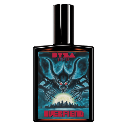 BYZA Overfiend parfum bottle, fragrance inspired by Xerjoff Tonny Lommi Monkey Special