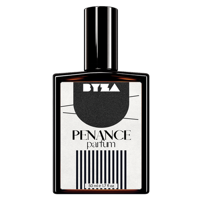 BYZA Penance parfum bottle, fragrance inspired by Valentino Sogno In Rosso