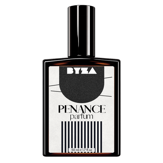 BYZA Penance parfum bottle, fragrance inspired by Valentino Sogno In Rosso