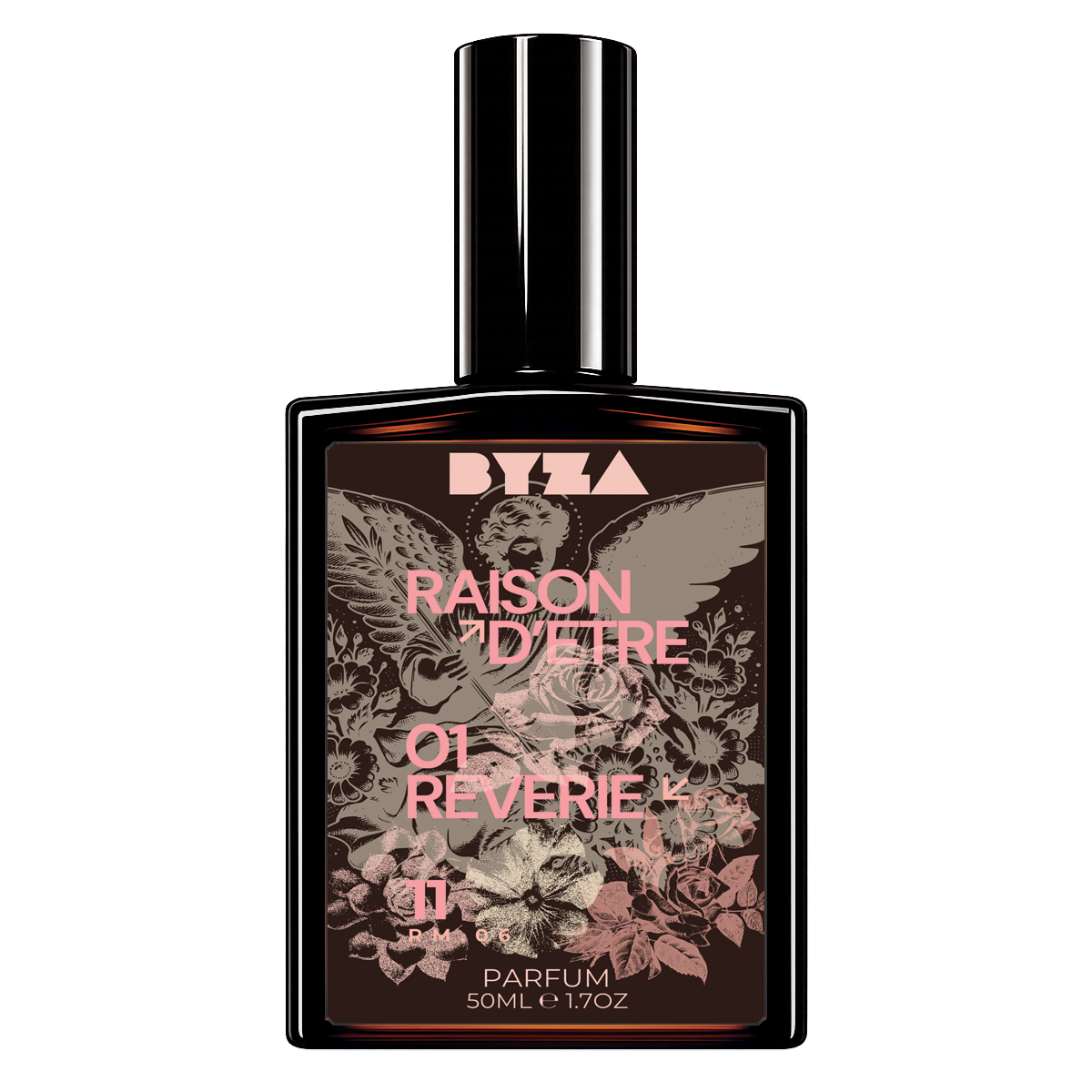 BYZA Reverie parfum bottle, fragrance inspired by Lancome Oud Bouquet