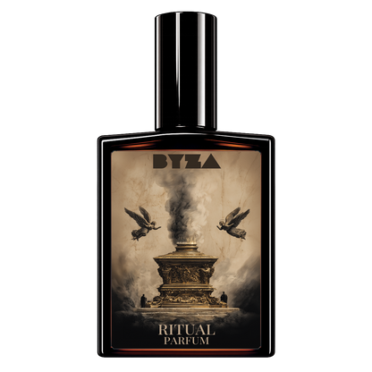 BYZA Ritual parfum bottle, fragrance inspired by Tom Ford Tobacco Oud