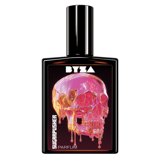 BYZA Sugarpusher parfum bottle, fragrance inspired by Kayali Vanilla Candy Rock Sugar | 42