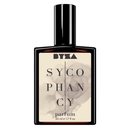 BYZA Sycophancy parfum bottle, fragrance inspired by Parfums de Marly Herod