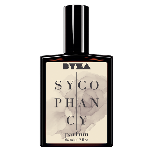 BYZA Sycophancy parfum bottle, fragrance inspired by Parfums de Marly Herod