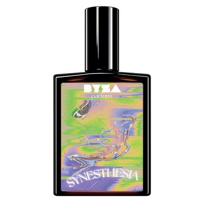 BYZA Synesthesia parfum bottle, fragrance inspired by Fragrance Du Bois Tropiques