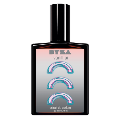 BYZA Vanill.AI parfum bottle, fragrance inspired by Phlur Vanilla Skin