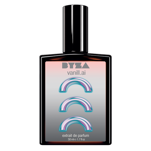 BYZA Vanill.AI parfum bottle, fragrance inspired by Phlur Vanilla Skin