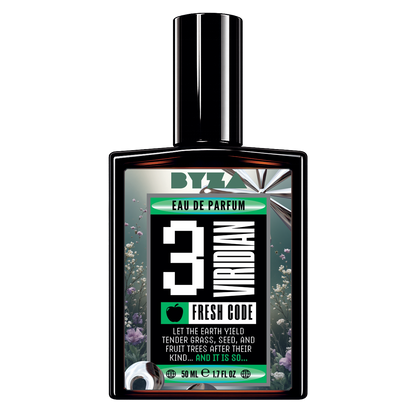 BYZA Viridian parfum bottle, fragrance inspired by Parfums de Marly Greenley