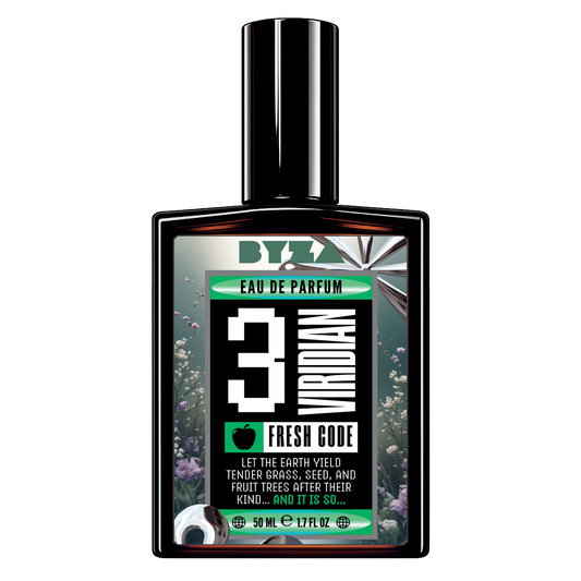BYZA Viridian parfum bottle, fragrance inspired by Parfums de Marly Greenley