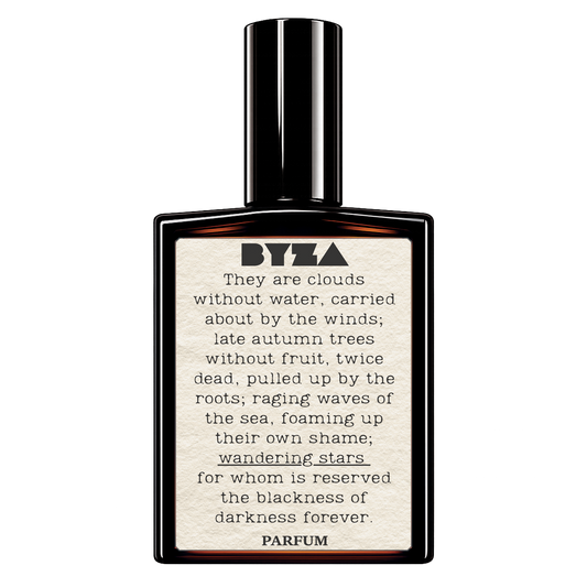 BYZA Wandering Star parfum bottle, fragrance inspired by Xerjoff Star Musk