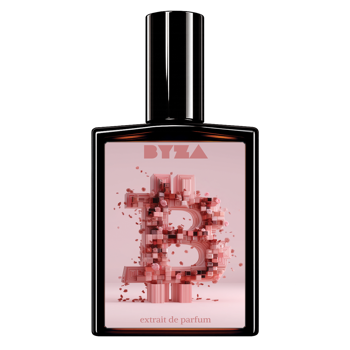 BYZA wBTC parfum bottle, fragrance inspired by Paco Rabanne Lady Million