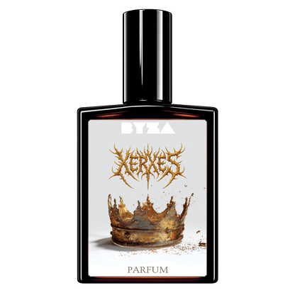 BYZA Xerxes parfum bottle, fragrance inspired by Argos Triumph Of Bacchus
